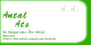 antal ats business card